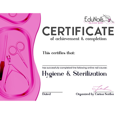 Diploma Curs Igienă, dezinfectare și sterilizare
