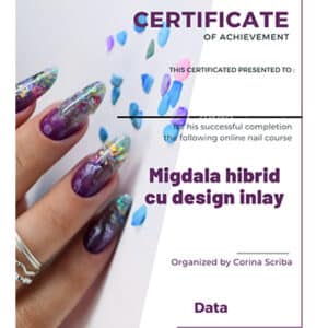 Diploma Curs Migdală hibrid cu design inlay